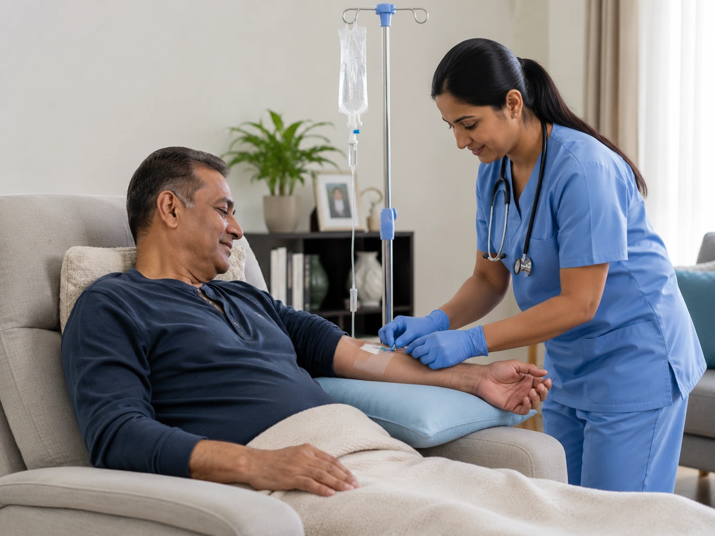 Injection and IV care at home